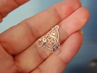 Colgante Plata 925 Triqueta con pentagrama