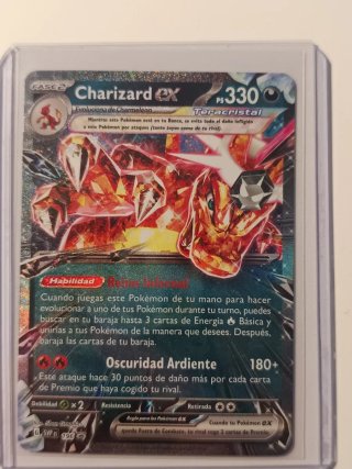 Carta Pokémon Charizard EX Teracristal PS330