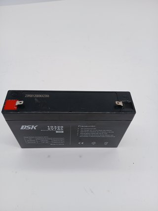 DSK 10320 - Batería de Plomo AGM Recargable Sellada de 6V y 7Ah. Ideal para Coche y motos eléctricos