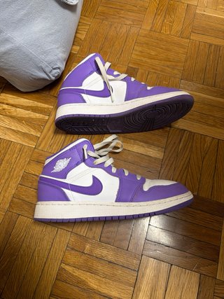 Zapatillas Air Jordan Moradas Blancas Talla 38