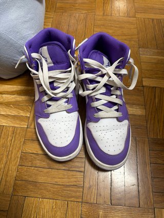 Zapatillas Air Jordan Moradas Blancas Talla 38