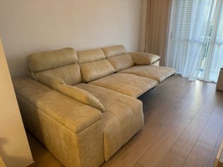 Sofá chaise longue eléctrico reclinable