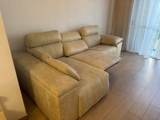 Sofá chaise longue eléctrico reclinable
