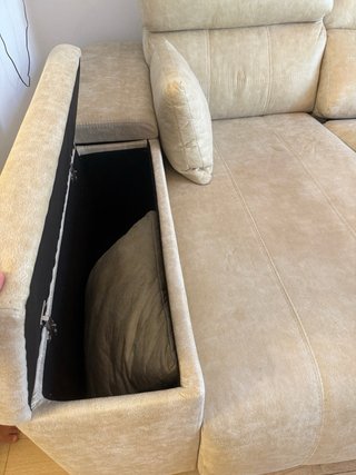 Sofá chaise longue eléctrico reclinable