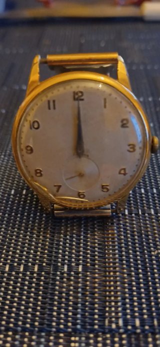Orologio da polso vintage oro e bianco Thyrex