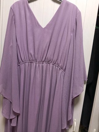 Vestido elegante morado talla única