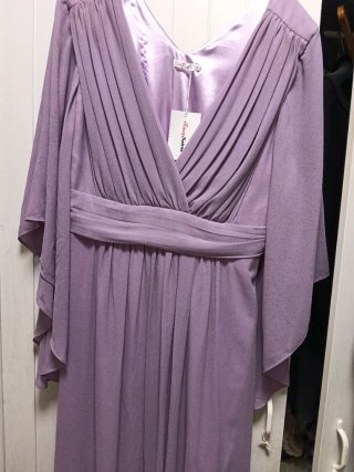 Vestido elegante morado talla única