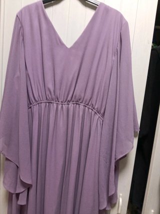 Vestido elegante morado talla única