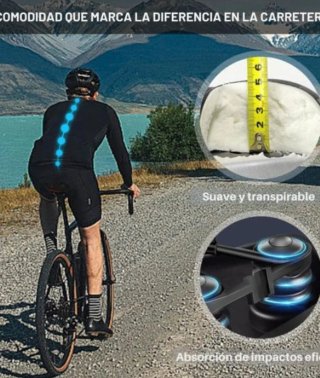 Sillín Bici Negro Support Zone