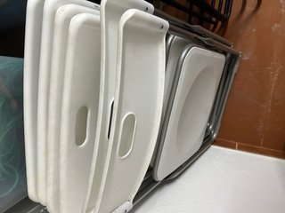4 Sillas Plegables Blancas