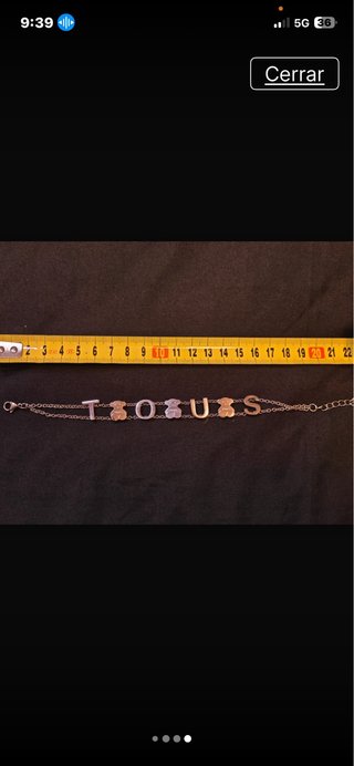 Pulsera Tous Oso y Letras Oro/Plata