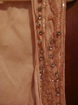 Chaleco corto fiesta Morgan de Toi rosa/plata,
