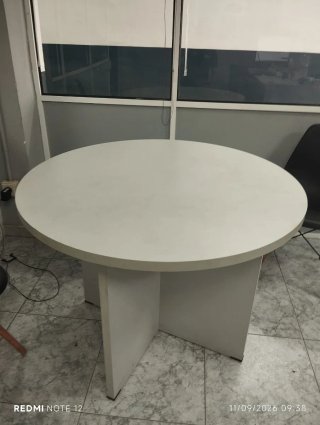 Mesa Redonda Blanca