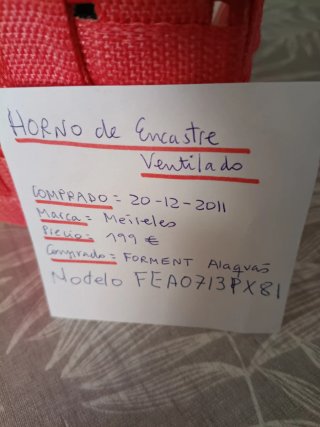 Horno Encastrable Acero Inoxidable
