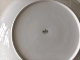 Fuente Rosenthal años 70 hojas multicolor