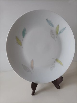 Fuente Rosenthal años 70 hojas multicolor