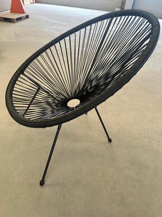 Silla Acapulco Negra Moderna