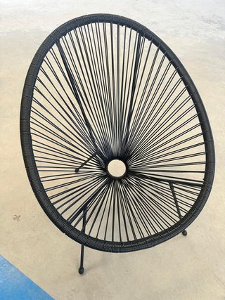 Silla Acapulco Negra Moderna