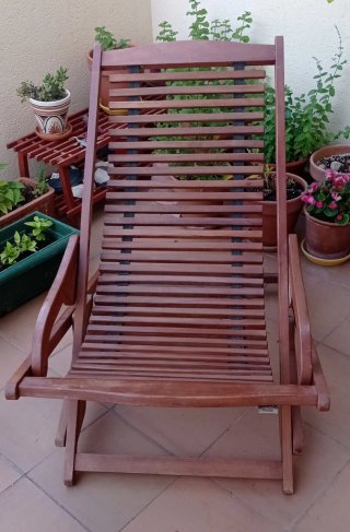 Hamaca de madera