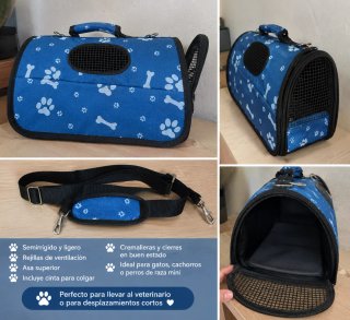 Transportín semirrígido para mascotas