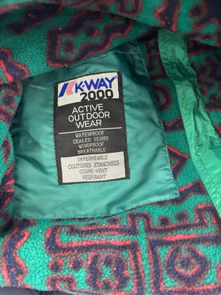 Giubbino K-Way Vintage Blu/Multicolor