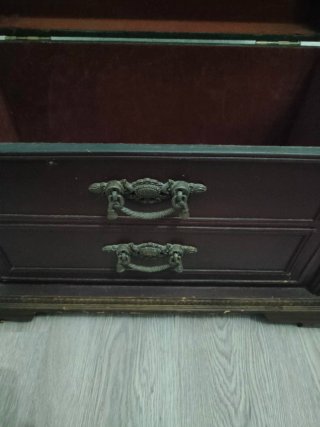 Baúl Arcón Madera Vintage Romántico (57x32x36)