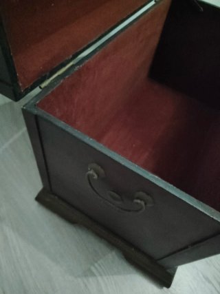 Baúl Arcón Madera Vintage Romántico (57x32x36)