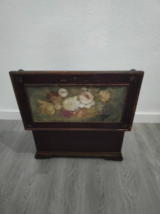 Baúl Arcón Madera Vintage Romántico (57x32x36)