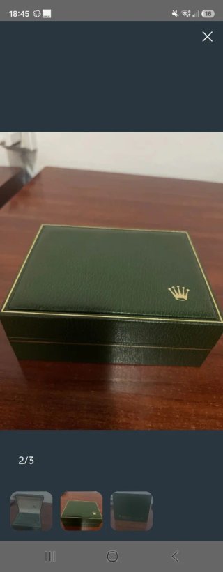 Caja Rolex Antigua Original Verde