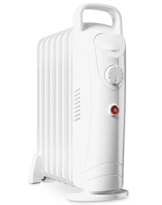 Radiador Aceite Pequeño Blanco 800 W
