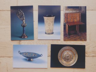 Lote 5 postales Museo Lázaro Galdiano Madrid