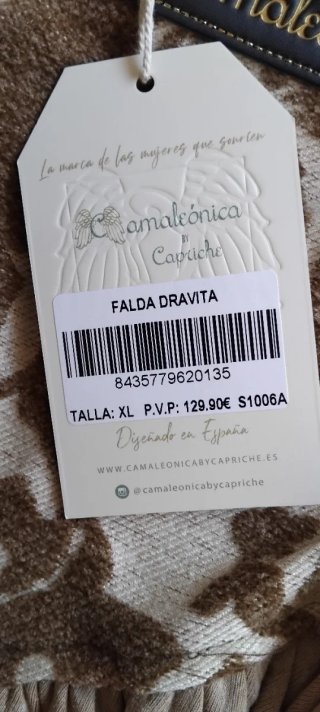 Falda corta diseño patchwork