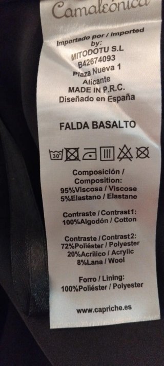 Falda corta diseño patchwork