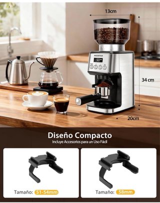 Molinillo Café Eléctrico Aigostar 52 Ajustes