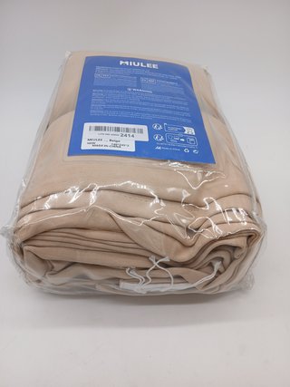 MIULEE Tende Opache con Nastro Ricciolo 2 Pezzi 140x245 CM, Beige Tende per Finestra Moderna da Camera da Letto