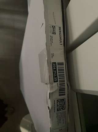 Balda IKEA madera blanca 120x30