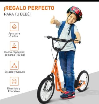 Patinete infantil naranja +5 años