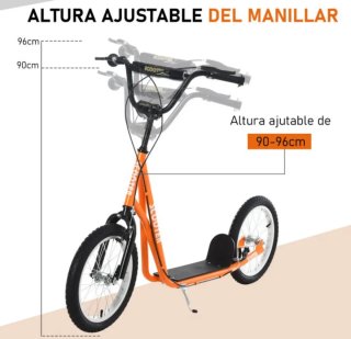 Patinete infantil naranja +5 años