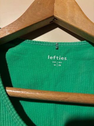 Top corto Lefties verde talla M