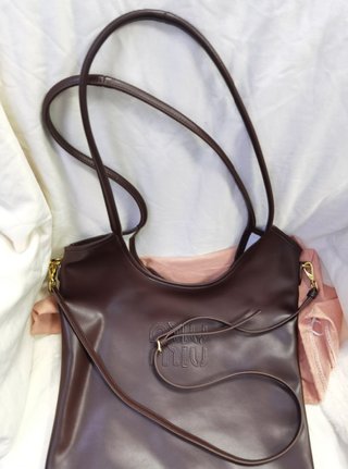 Borsa Miu Miu in pelle marrone a tracolla