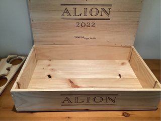 Caja de Madera con tapa sobrepuesta y separadores