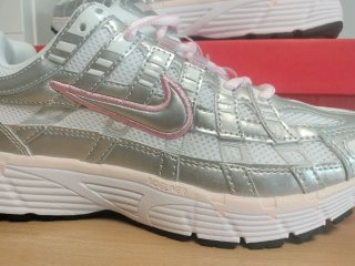 Nike P-6000 Plata/Blanco/Rosa Talla 39EU