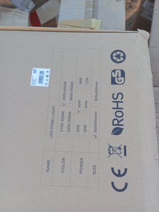 Panel LED 600x600mm