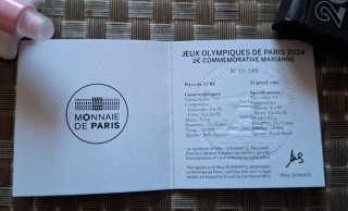 Moneda 2 euros Francia 2021 Proof JJOO 2024