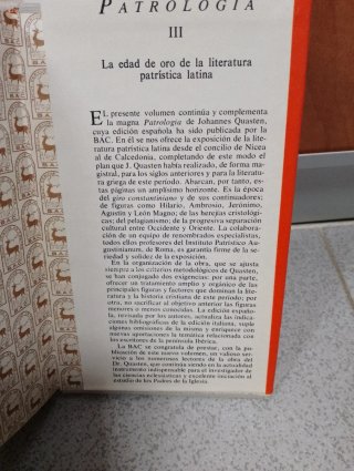 Patrologia. 3. La edad de oro de la literatura ...