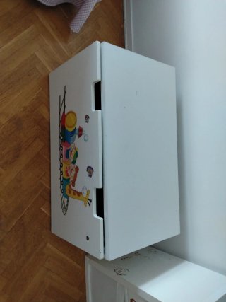 Baúl infantil IKEA blanco