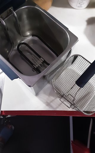 Freidora Eléctrica Acero Inox 2L