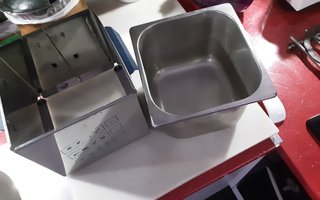 Freidora Eléctrica Acero Inox 2L