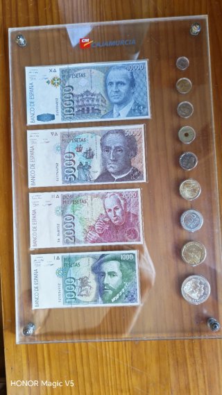Colección Pesetas: Billetes y Monedas auténticos