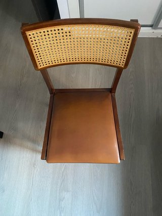 Sillas comedor vintage madera y ratán